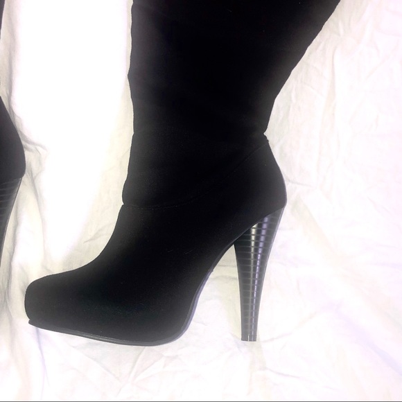 MICHAEL ANTONIO - 8 KNEE HIGH SUEDE BOOTS - Picture 4 of 5